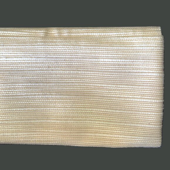 Kate Landry Bone Gold threaded "Silk Slub" Fabric Clutch/Crossbody EUC - Picture 4 of 11